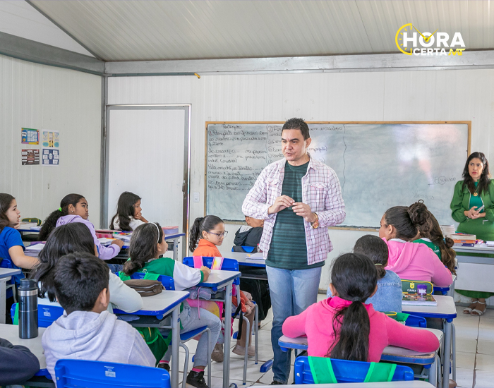 HoraCertaMT |  Crianças participam de palestra “Bullying Acabou Aqui” em escola de Cuiabá